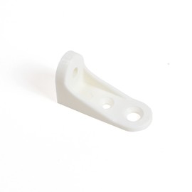 Gedotec Back Wall Connector Plastic Furniture Connector White | Cabinet Connector for Screwing | Corner Connector Length: 46 mm | Made in Germany | Pack of 40 - Body Connector for Furniture & Angle