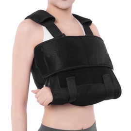 Arm Sling Right Arm Sling Left Arm Adjustable with Breathable Mesh Arm Loop for Men Women Suitable for Wrists, Elbows, Arms and Shoulders