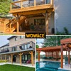 WOWACE 2pcs 45 Degree Angle Support Brackets, 4x4 (Actual 3.5''x3.5'')