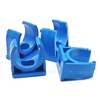 50pcs 1/2"(Dia) PVC U-Shaped Pipe Clamp Clip,Tubing Clips,Water Supply Pipe