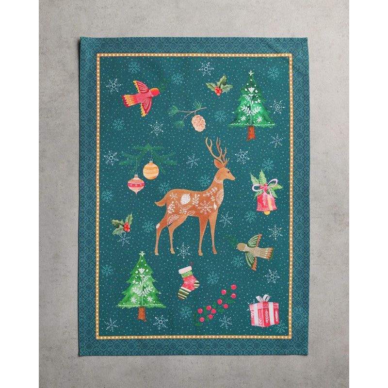 Maison d' Hermine Hygge Christmas 100% Cotton Set of 3