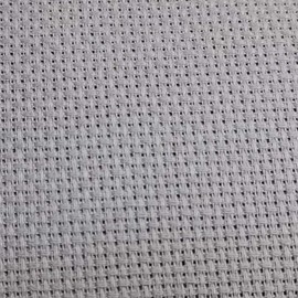 19" x 28" 14CT Counted Cotton Aida Cloth Cross Stitch Fabric (Light Steel Grey)