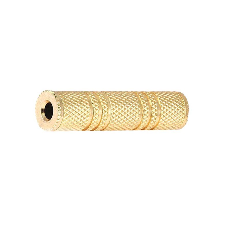 SatelliteSale Auxiliary 3.5mm Jack Stereo Female to Female Extension Gold