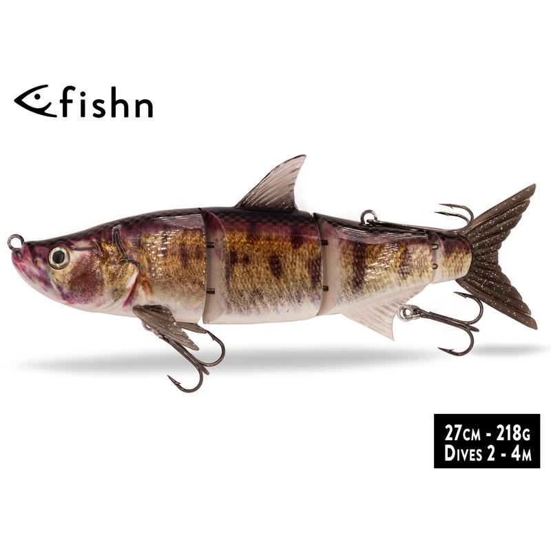 FISHN® TRAWL27 - XL Swimbait, Magnetic Top Hook System, Diving