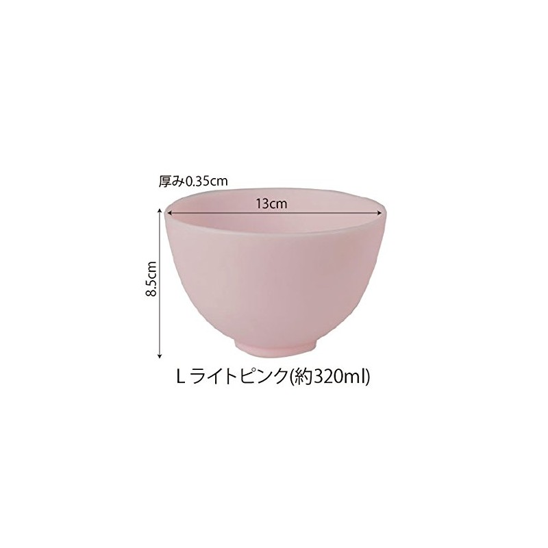 Mild Rubber Bowl, Large Size, Diameter 5.1 inches (13 cm),