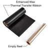 10 Rolls Desktop Thermal Transfer Ribbons -Enhanced Wax, 4.33" x