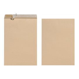 Herlitz Envelope B4 100 g Pack of 10 with Printed in Sealed Foil Packaging, White Pack of 10 brown