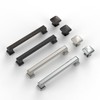 Amerdeco 10 Pack Brushed Satin Nickel Cabinet Pulls 6.3 Inch(160mm)
