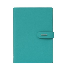 A5 PU Leather Notebook, 6 Holes 100 Sheets Paper Binder Cover Refillable Loose Leaf Personal Notebook with Pockets and Pen Holder