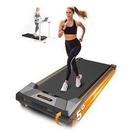 Walking Pad Treadmill, BestGod Incline Under Desk Treadmill 330lbs Capacity, 2.5HP Portable Treadmills for Home, Compact Treadmills Mini Walking Pad, Running Machine with Remote Control