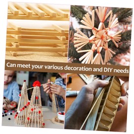 DOITOOL 150pcs Hardwood Square Dowels Smooth Surface Wood Craft Sticks for DIY Projects Durable Wood Strips for Miniature Houses Model Building Photo Booth Props