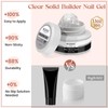 MIZHSE 30G Clear Solid Builder Gel for Nails, Solid Nail