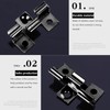 100Pcs Composite Decking Clips, Hidden Fixing Fasteners Metal Clips -