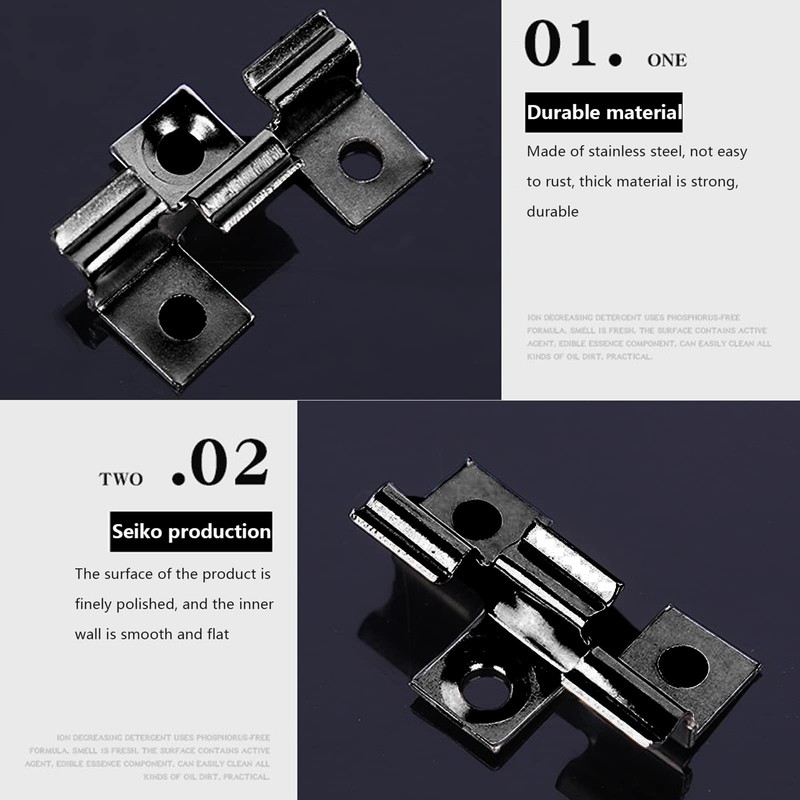 100Pcs Composite Decking Clips, Hidden Fixing Fasteners Metal Clips -