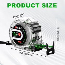 ZITUZY 10M/32.8ft Tape Measure, Width 25mm Waterproof Tape, Stabila Measure, for Decoration Measurement, Height Measurement, Product Measurement, Construction site Measurement