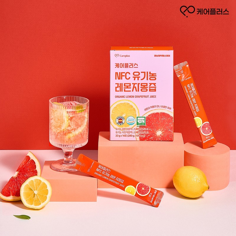 Care Plus NFC Organic Lemon Grapefruit 6 Boxes (20g /