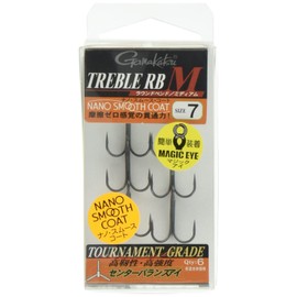 Gamakatsu triple hook treble RB medium nano smooth coat 7 6pcs 68449