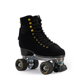 BTFL Pro Roller Skates Women, Kids & Men -Suede Boot- Indoor, Outside, Rink, & Rhythmic Roller Skating. Black, Blue, Gray, Green, Pink, White (Faya Pro, US Women´s: 09 / US Men´s: 7.5)