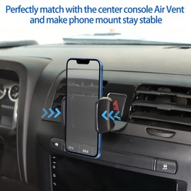 Fgtagtal Car Phone Mount Compatible with Hummer H3 2005-2009, Center Console Air Outlet Cell Phone Holder, Handsfree Air Vent Phone Stand (Clamping Arms Holder-Style D)