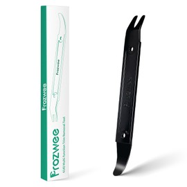 Prozwee 4140 Steel Durable Pay Bar,Multi-Function Trim Removal Tool for Compact Panel,Auto Trim Interior,Sheet Metal,Fasteners,Also for Bumper Retainer Clips-1PCS Black