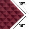Gator Frameworks 2” Thick Acoustic Foam Pyramid Panels 12”x12”, Charcoal