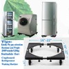 Movable Base Size Adjustable Washing Machine Base for Dryer Refrigerator