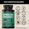 Spirulina Orgánica 100 Natural Espirulina Tecnología Cápsulas Veganas Capsulas Vitaminas