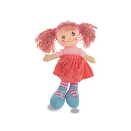 Teorema - Carlotta Bambola di Pezza con Capelli Colorati, Bambola Stoffa Colorata, Giocattolo per bambini, Altezza 30cm
