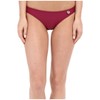 Body Glove Junior's Smoothies Basic Bikini Bottom, Black Plum, Small
