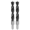 HARFINGTON 2pcs Brad Point Drill Bits 15mm(19/32") Dia Straight Round