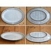 ic-022-01 Tableware East Dot Oval Plate, 9.4 inches (24 cm),