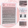 EYEVIS Venus Lash Clusters Kit 144PCS Ultra-Thin Invisible Band Lash