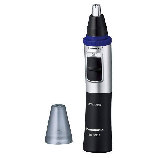 Panasonic ER-GN31-K Nose Hair Cutter, Etiquette Cutter, Men's, Eyebrow, Beard,