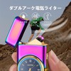 Electric Lighter with Clock YOZWOO USB Rechargeable Lighter with LED