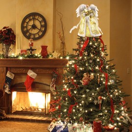 Christmas Angel Tree Topper, Christmas Tree Topper Angel Fairy, Christmas Tree Topper Angel, Angel for Christmas Tree Topper, Christmas Tree Topper, Christmas Decoration (Gold)