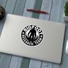 Bigfoot Research Team Black Round Stickers 2 Pack