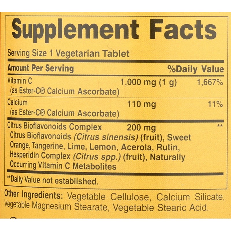 AMERICAN HEALTH Ester-C 1000 MG w Citrus Bioflavonoid, 180 CT