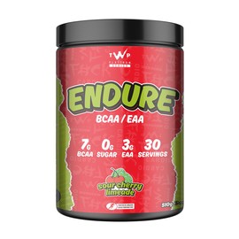 TWP TWP Nutrition Platinum Series Endure, EAAs & BCAAs Electrolyte Blend Pre, Intra and Post Workout, Zero Sugar, 510g and 30 Servings, 18 Great Flavours (Sour Cherry Limeade)