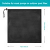 Hecaty Large Pump Barrier, Pond Pump Filter, Black Media Nylon