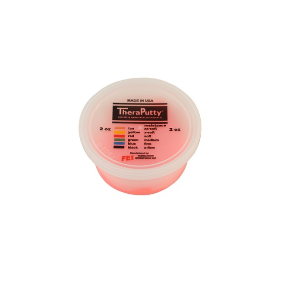 Cando-315114 TheraPutty Scented Exercise Putty, Red: Cherry, Soft, 2 oz