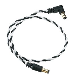 Ibanez DCT16-BWH Twisted Pair Construction DC Cable White & Black 15.7 inches (40 cm)