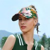 Adjustable Tropical Pineapple Print Sun Visor for Sports and Beach