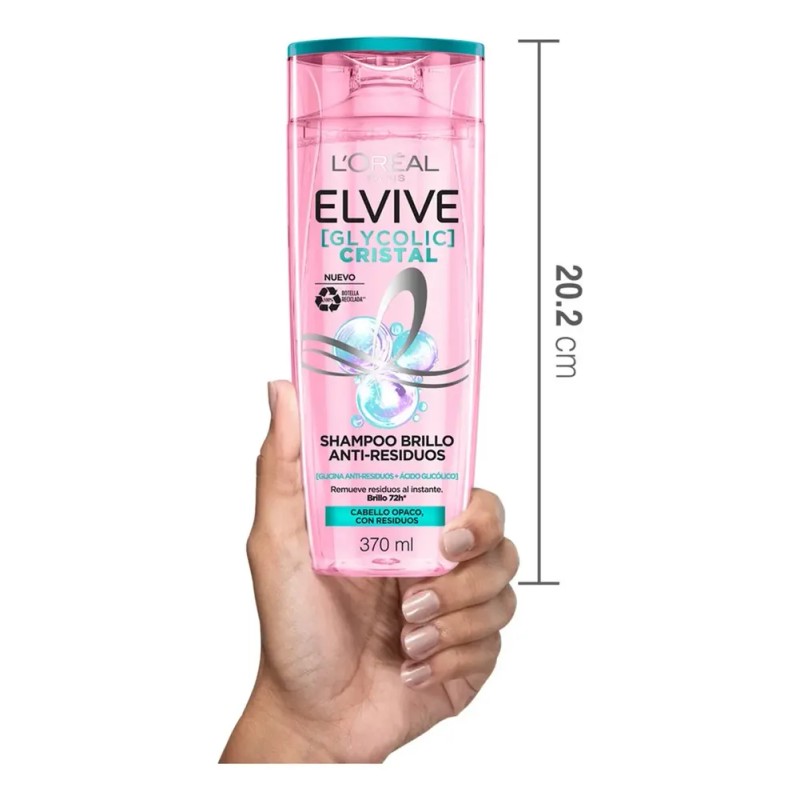 Shampoo Elvive Glycolic Crystal 370ml 2025
