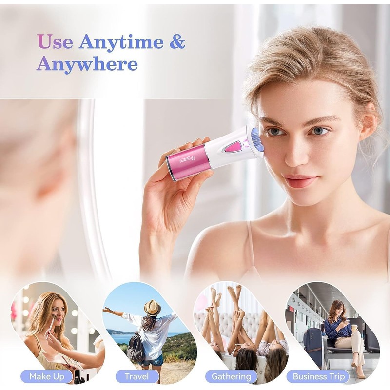 Mini Epilator, Facial Hair Remover for Women, Full Body Smooth