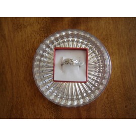 Fragrant Jewels UNDER THE SEA Ring Size 8.75 DOUBLE DOLPHINS With CZ's