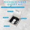 KYHSHJ Recessed Flat Hidden Socket Kit with 2 * 15A