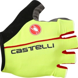 Castelli Circuito Glove - Men's Yellow Fluo/Red, M