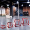 GarveeLife Plyo Boxes, Heavy-Duty Steel Plyometric Jump Box with Rubber