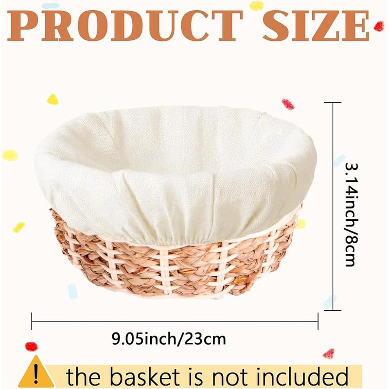 PAIKIUU Proofing Bags for Dough 6PCS Banneton Liner Cloth Linen