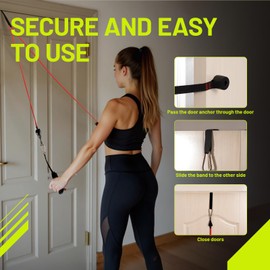 Slim Panda Heavy Duty Door Anchor for Resistance Bands - Door Strap Attachment for Exercise Bands - Perfect for Workout Bands, Stretch Bands